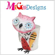 Nouveauté Design Adorable Owl Jardinière En Métal Jardinière